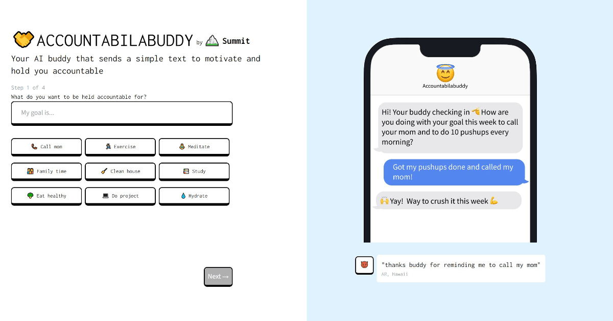 Accountabilabuddy screenshot