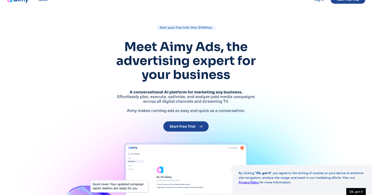 Aimy Ads screenshot