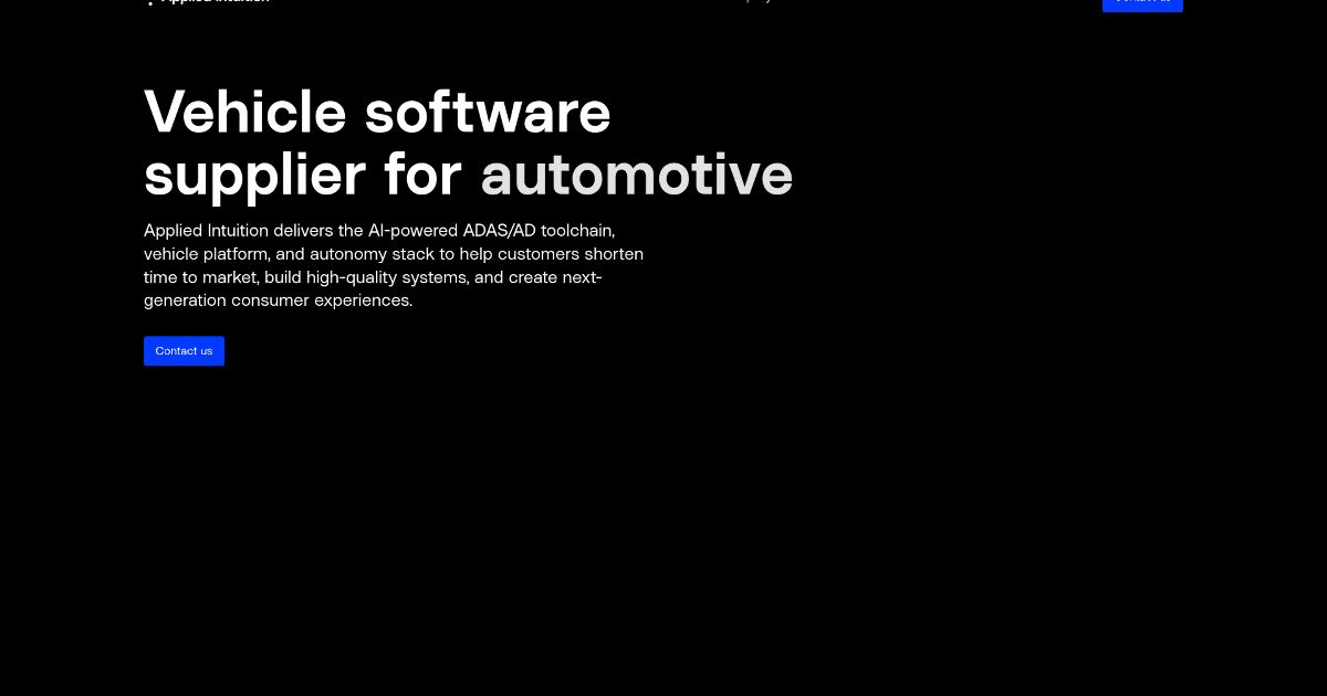 Applied Intuition screenshot