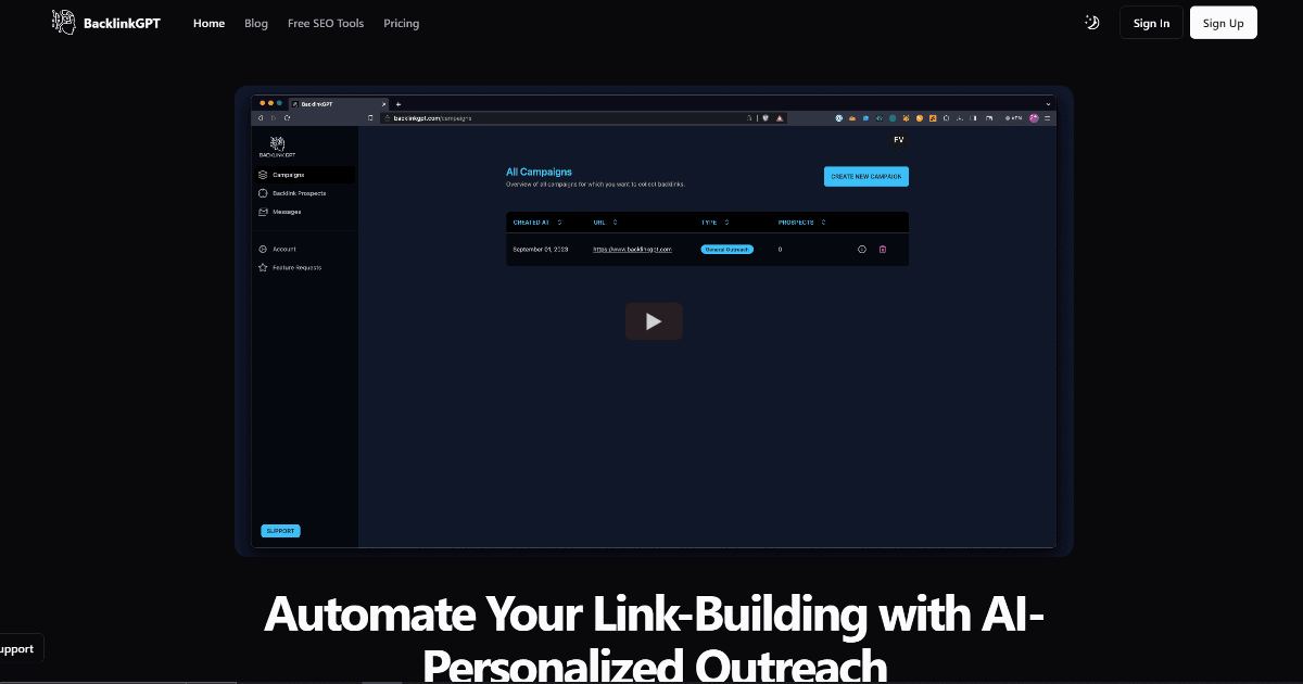 BacklinkGPT screenshot