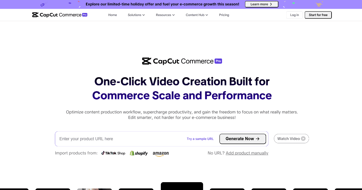 CapCut Commerce screenshot