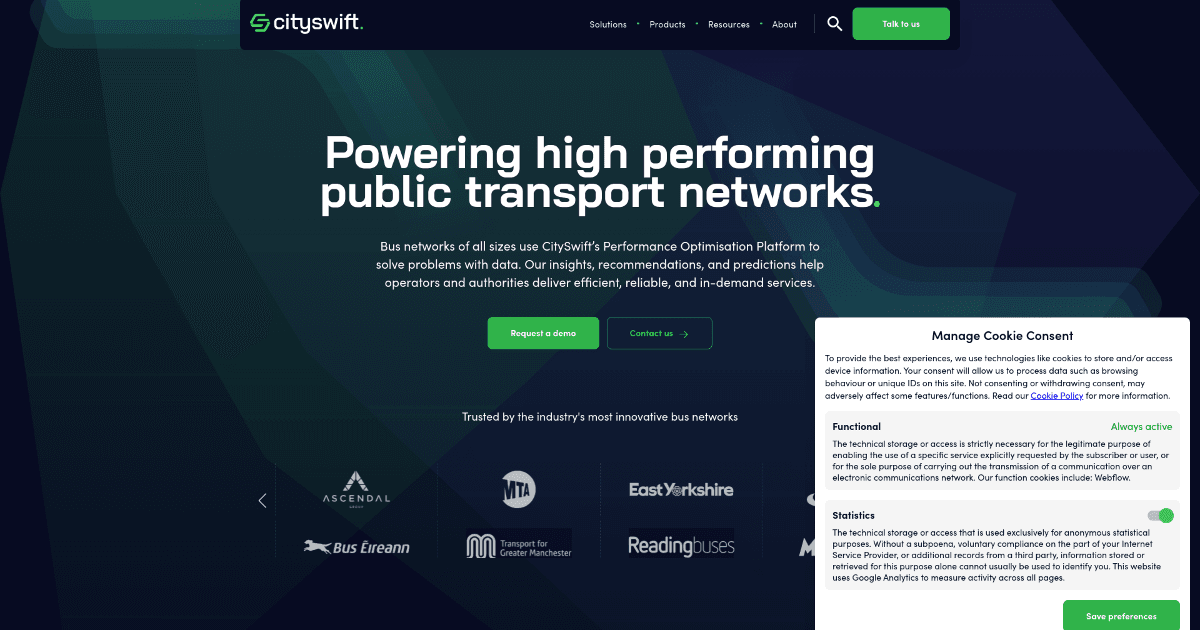 CitySwift screenshot