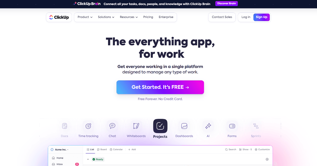 ClickUp screenshot