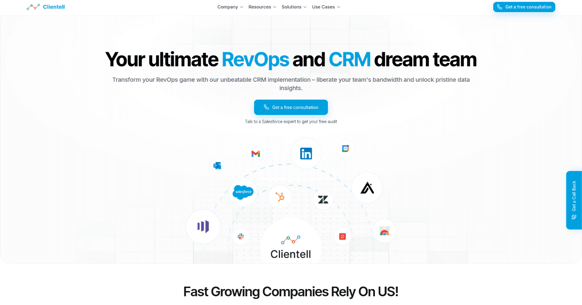 Clientell screenshot