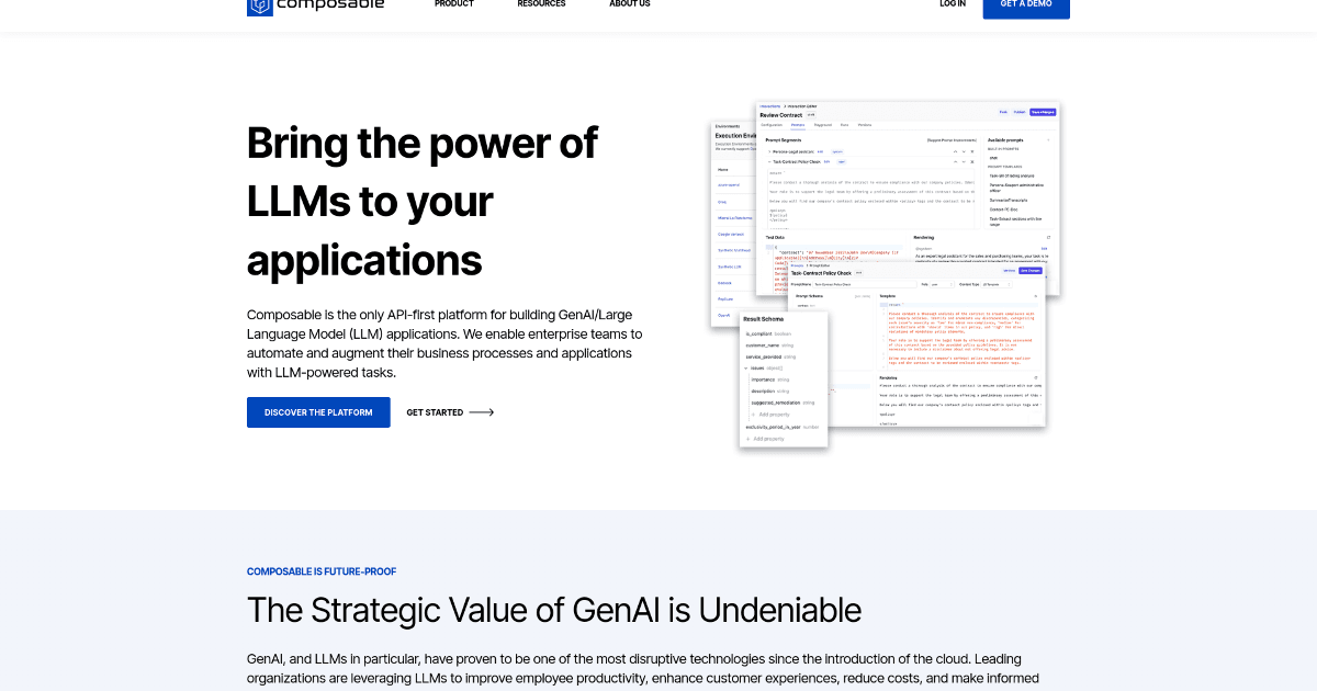 Composable Prompts screenshot