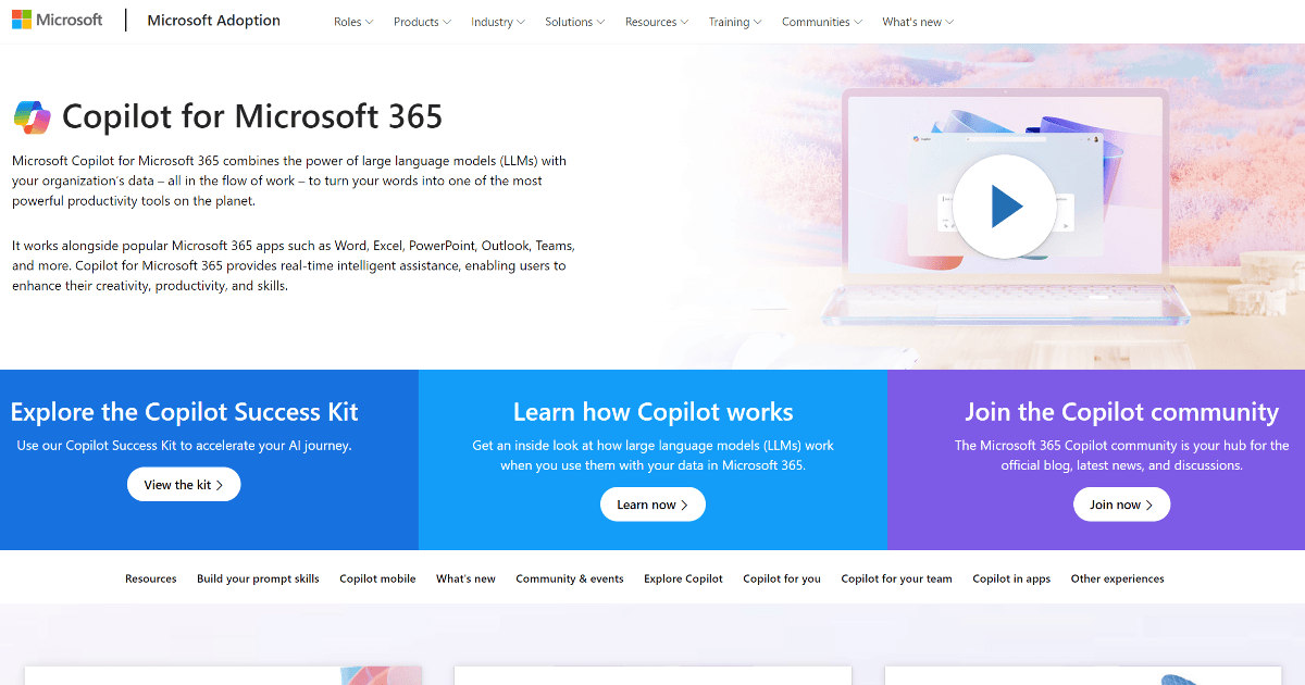 Copilot for Microsoft 365 screenshot