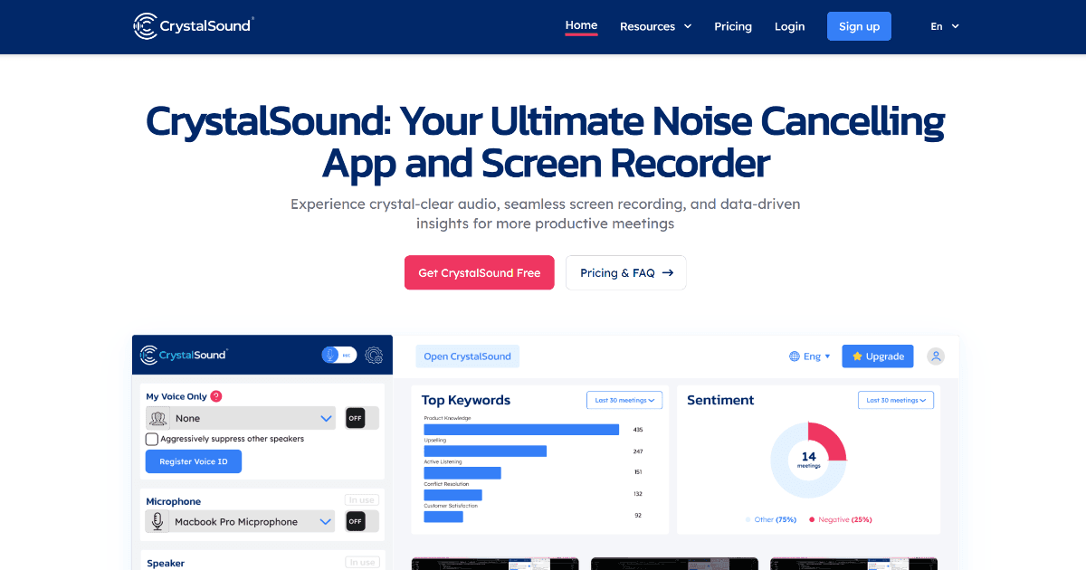 CrystalSound screenshot