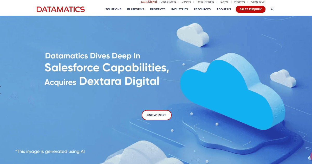 Datamatics screenshot