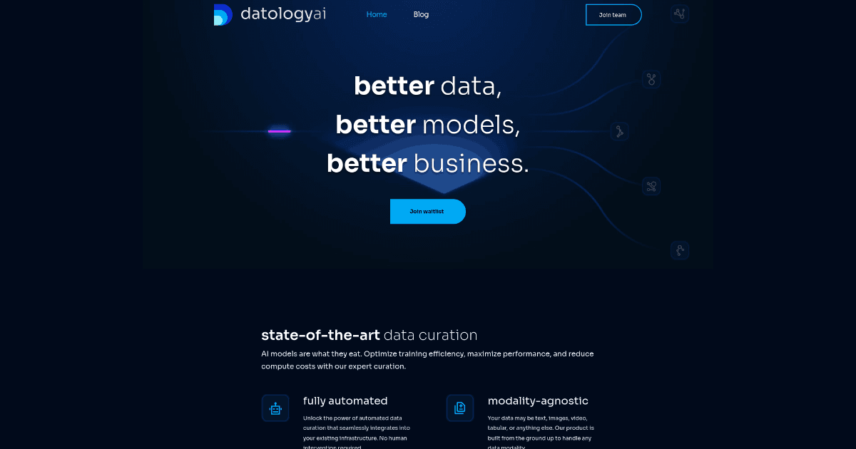 DatologyAI screenshot