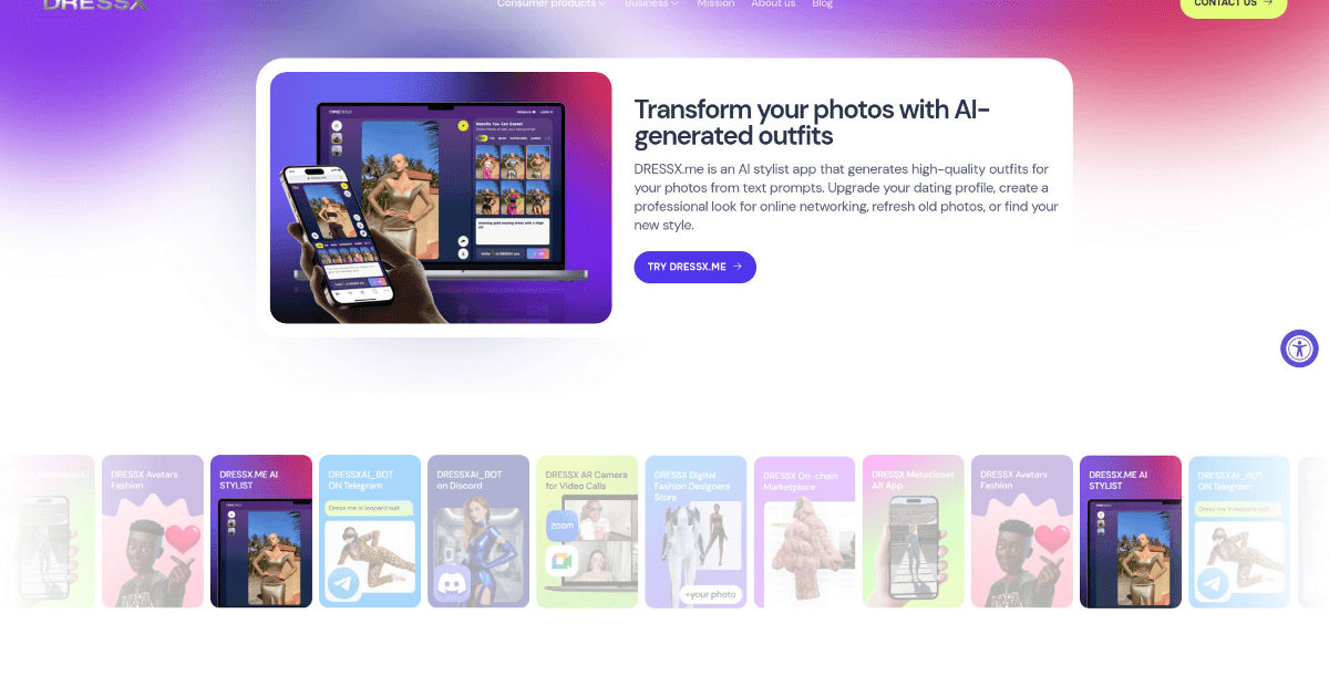 DRESSX.me screenshot