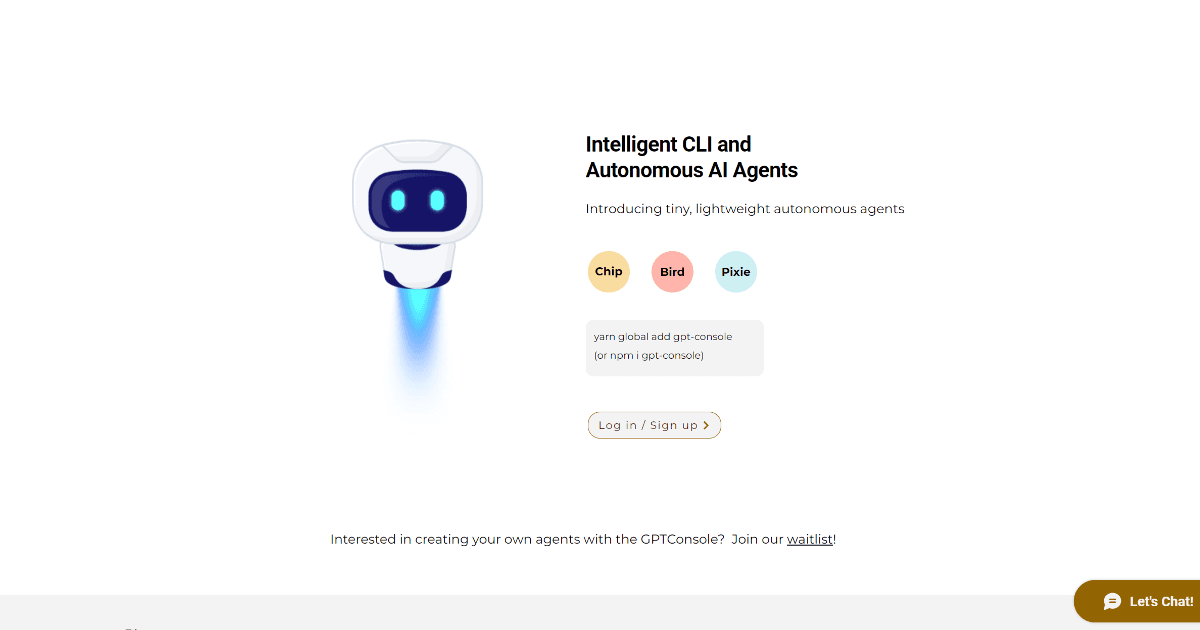 GPTConsole screenshot