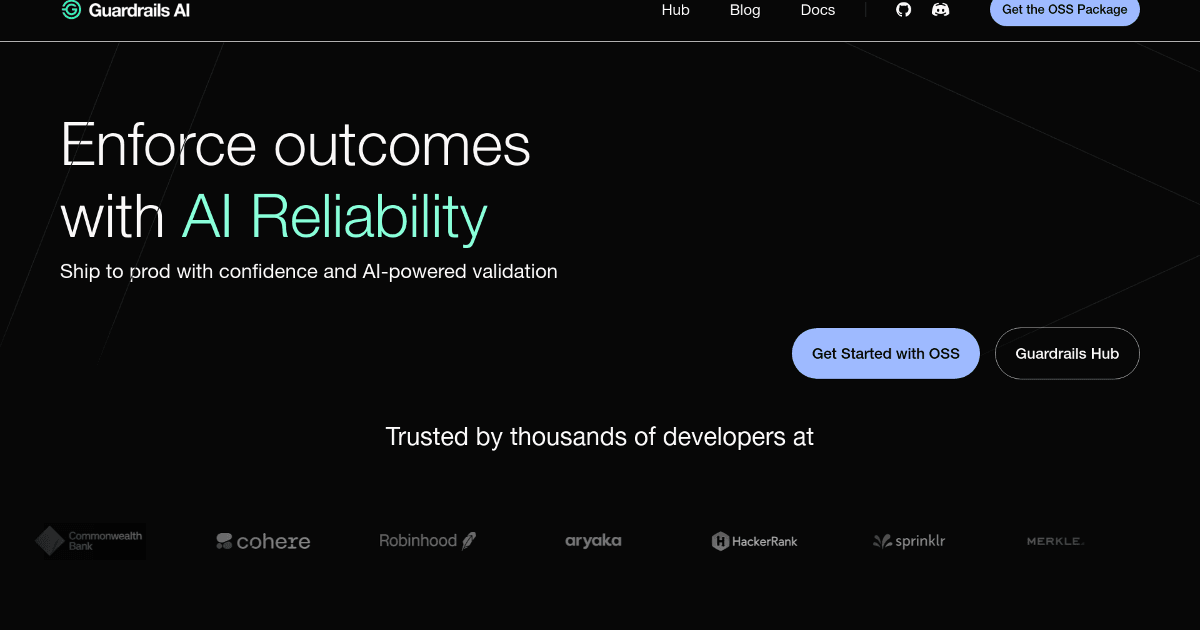 Guardrails screenshot