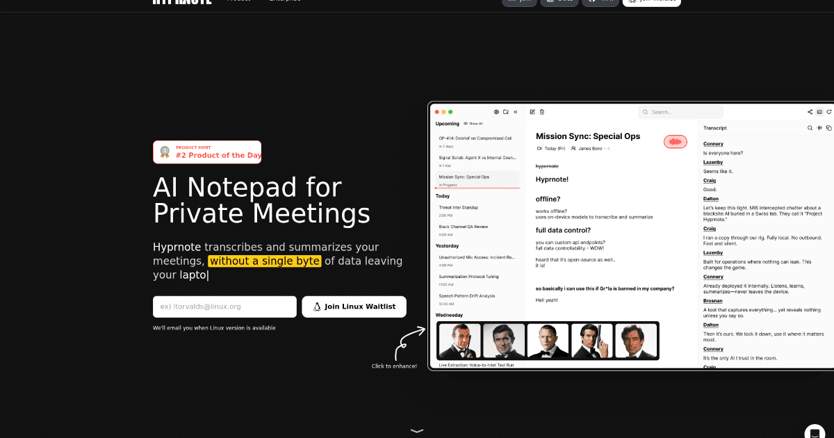 Hyprnote screenshot