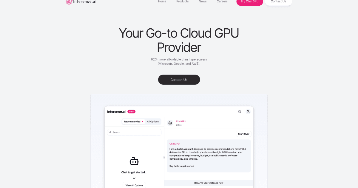 Inference.ai screenshot