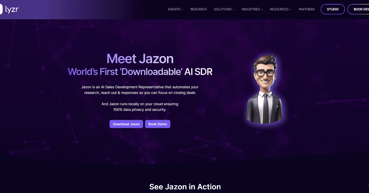 Jazon - AI SDR screenshot