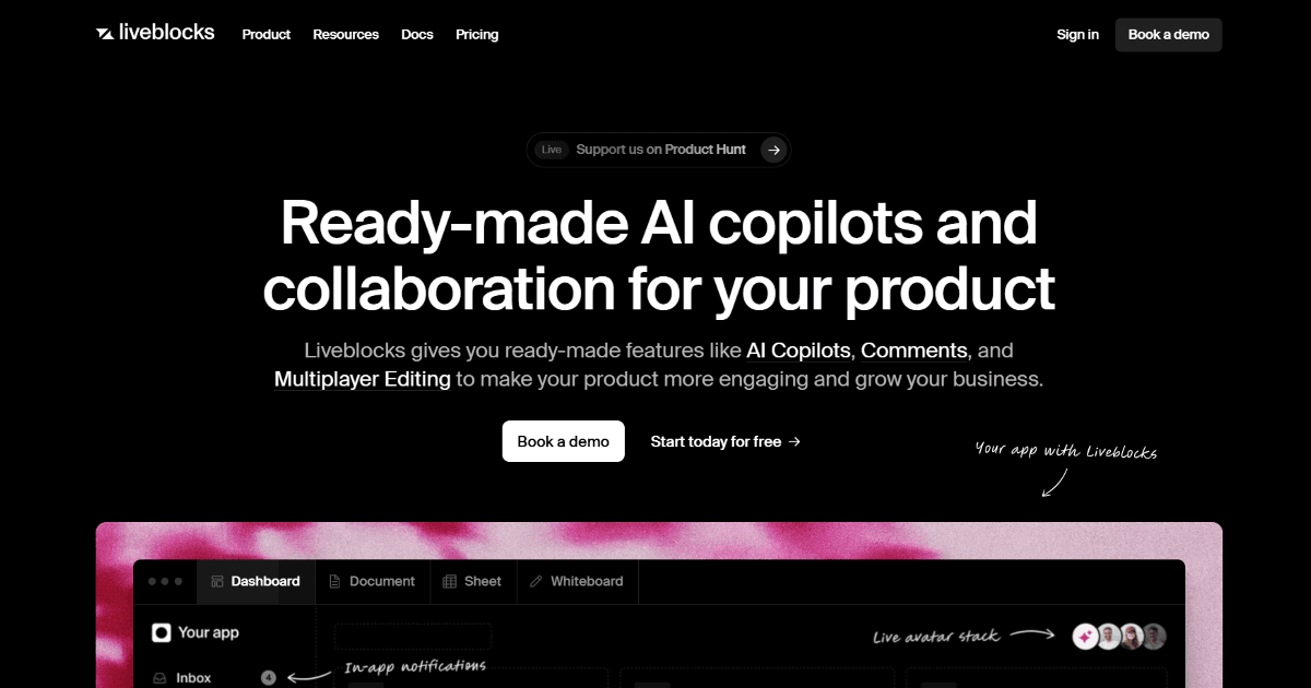 Liveblocks screenshot