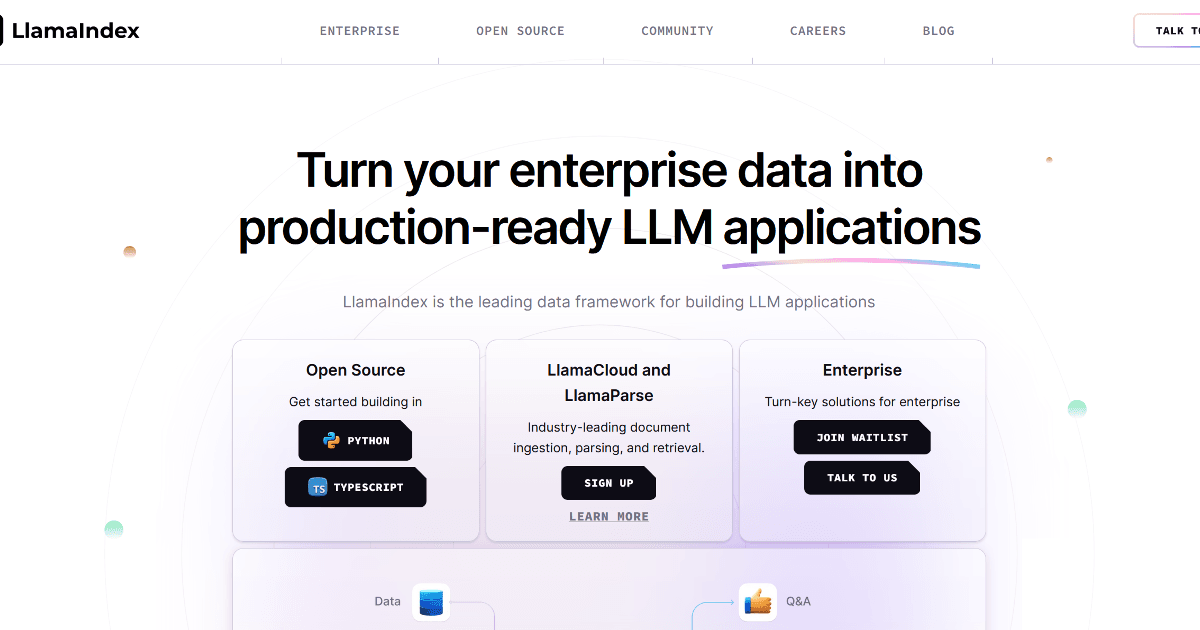 LlamaIndex screenshot