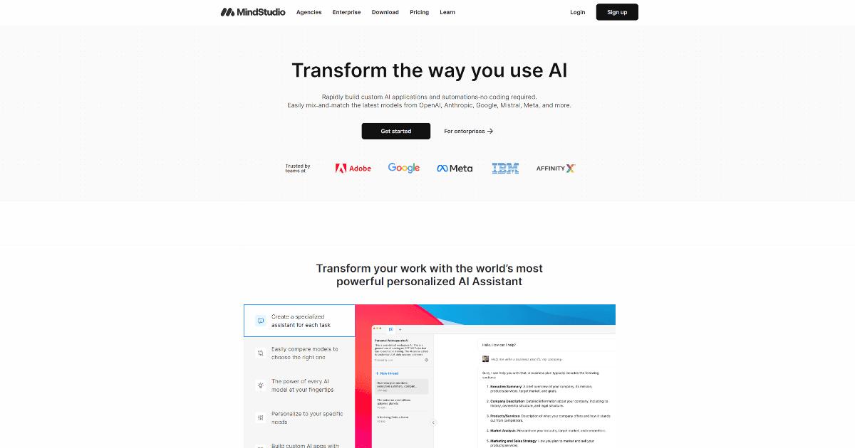 MindStudio screenshot