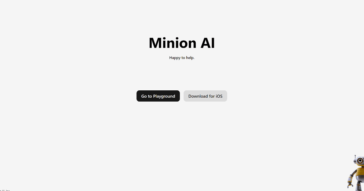 Minion AI screenshot
