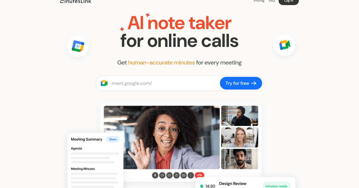 MinutesLink screenshot