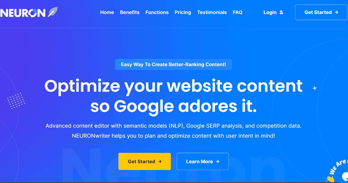 NeuronWriter screenshot
