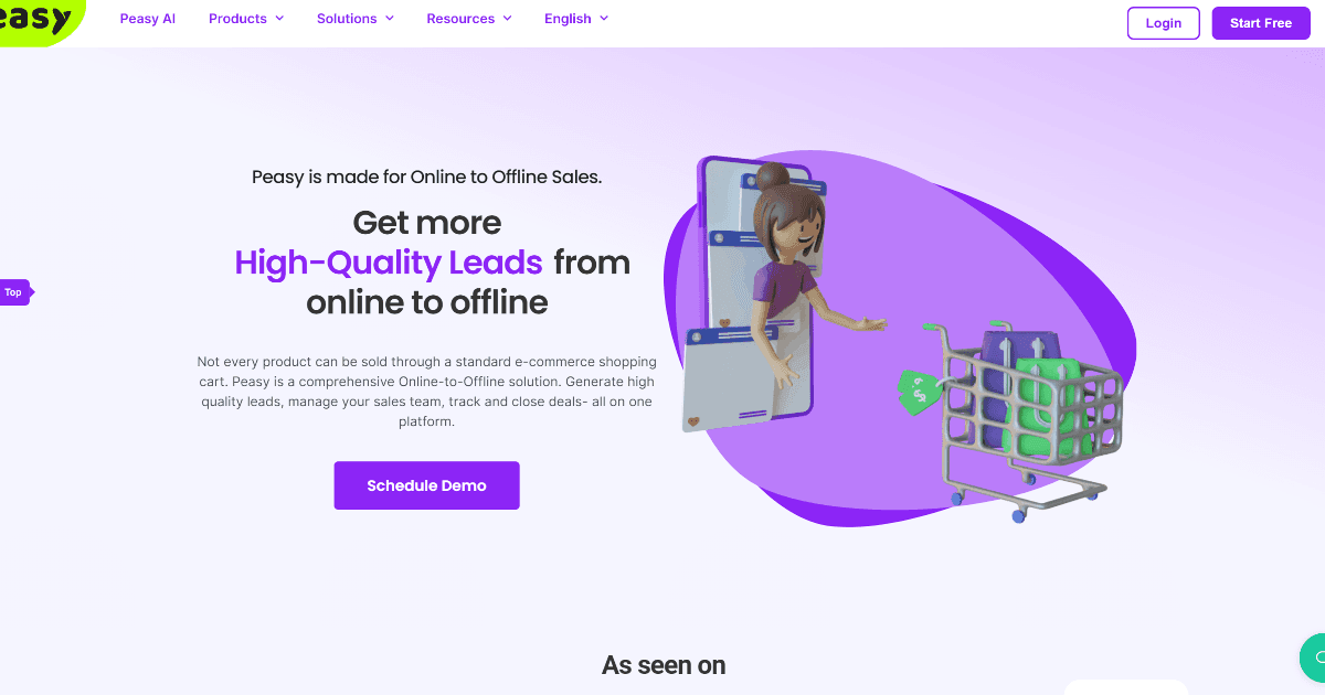 Peasy Sales screenshot