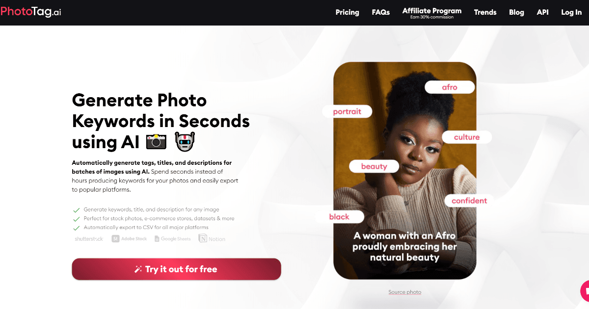 PhotoTag.ai screenshot