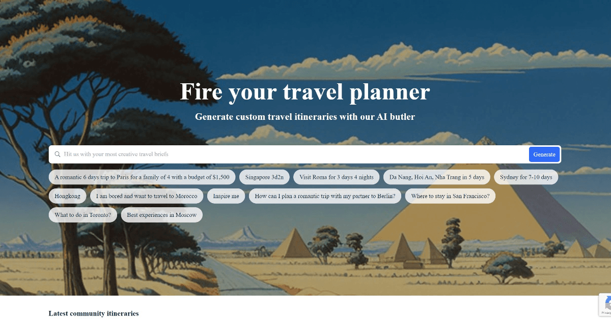 PlanTrips screenshot