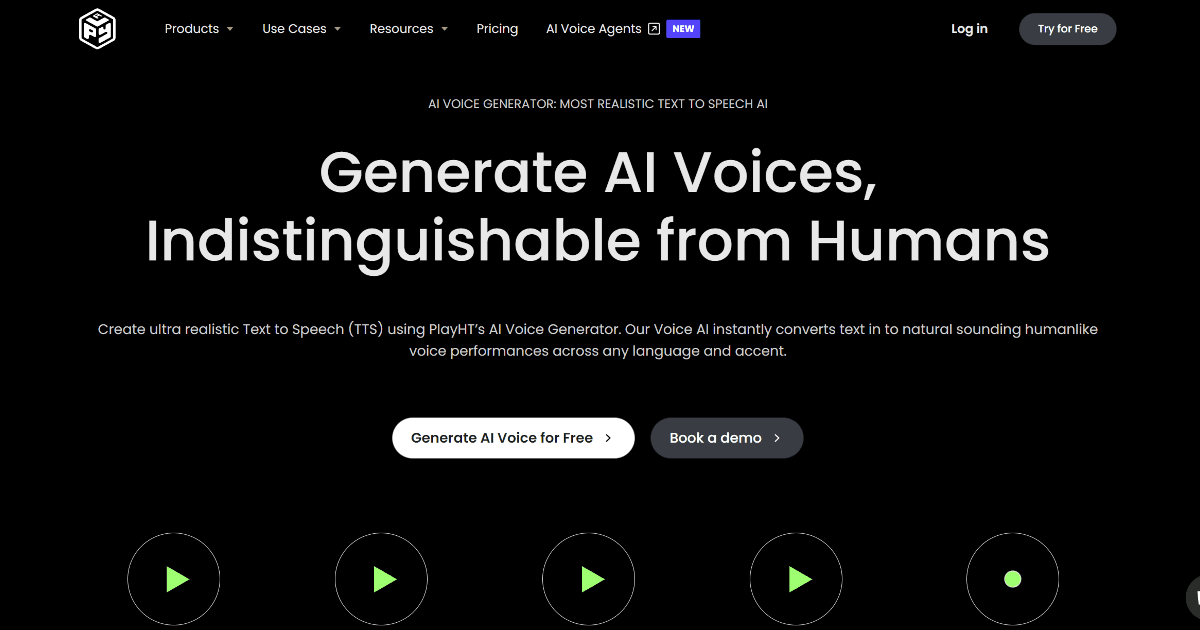 PlayHT screenshot