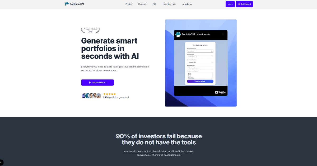 PortfolioGPT screenshot