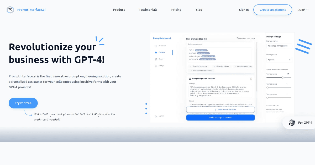 PromptInterface.ai screenshot