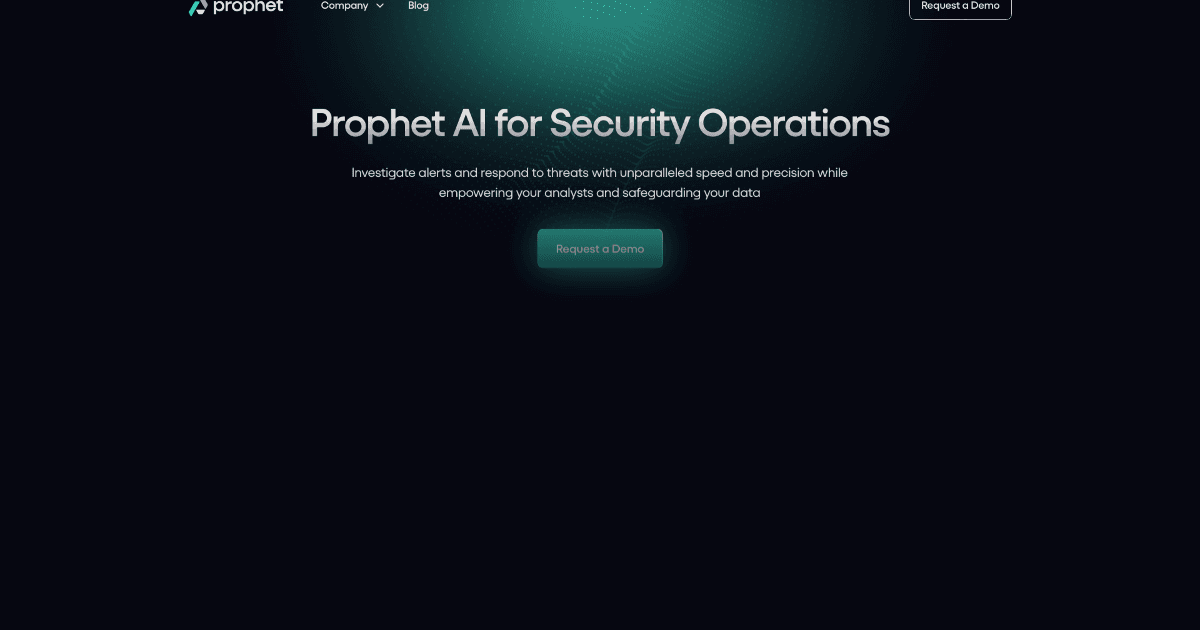 Prophet Security screenshot