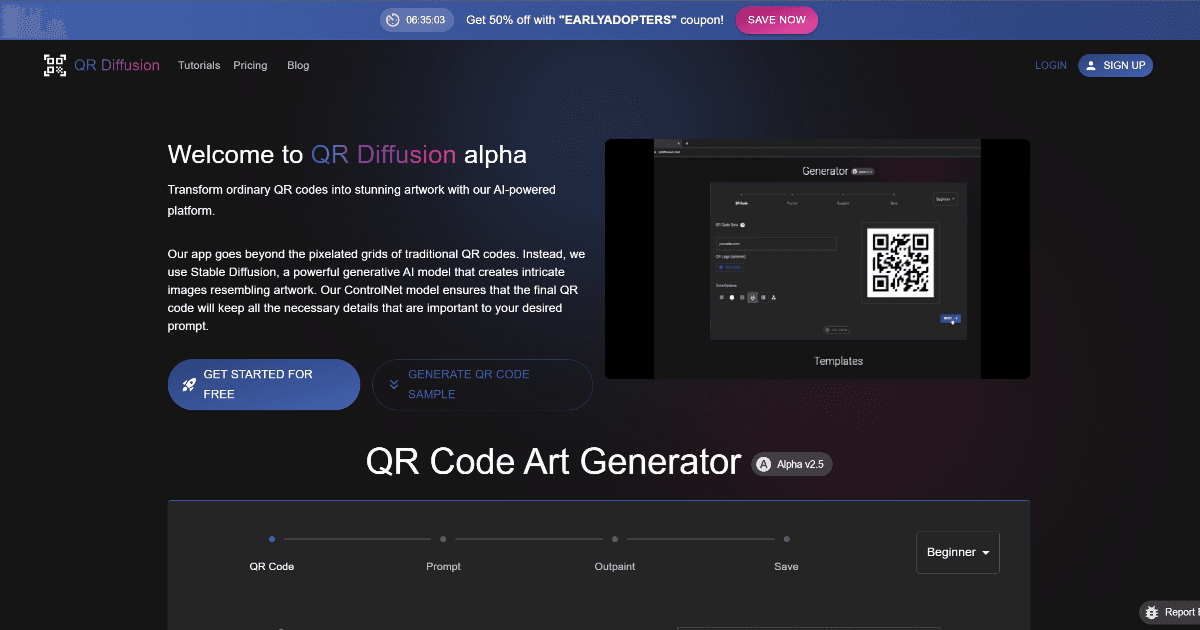 QR Diffusion screenshot