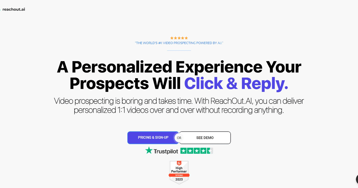 ReachOut.AI screenshot