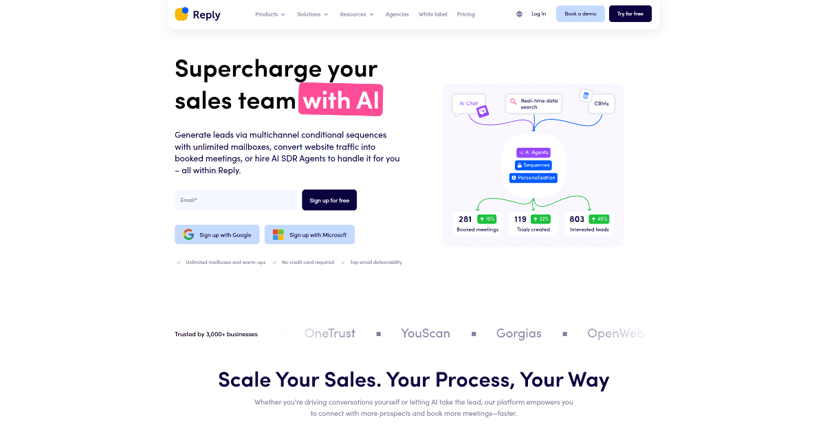 Reply.io screenshot