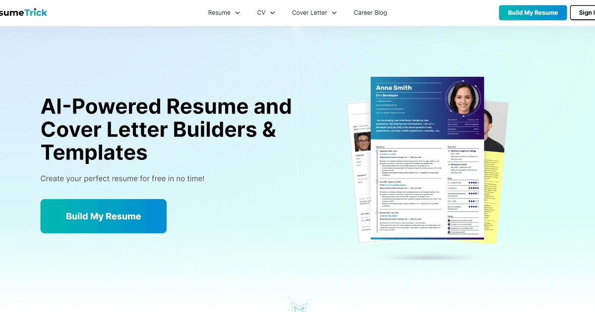 ResumeTrick screenshot