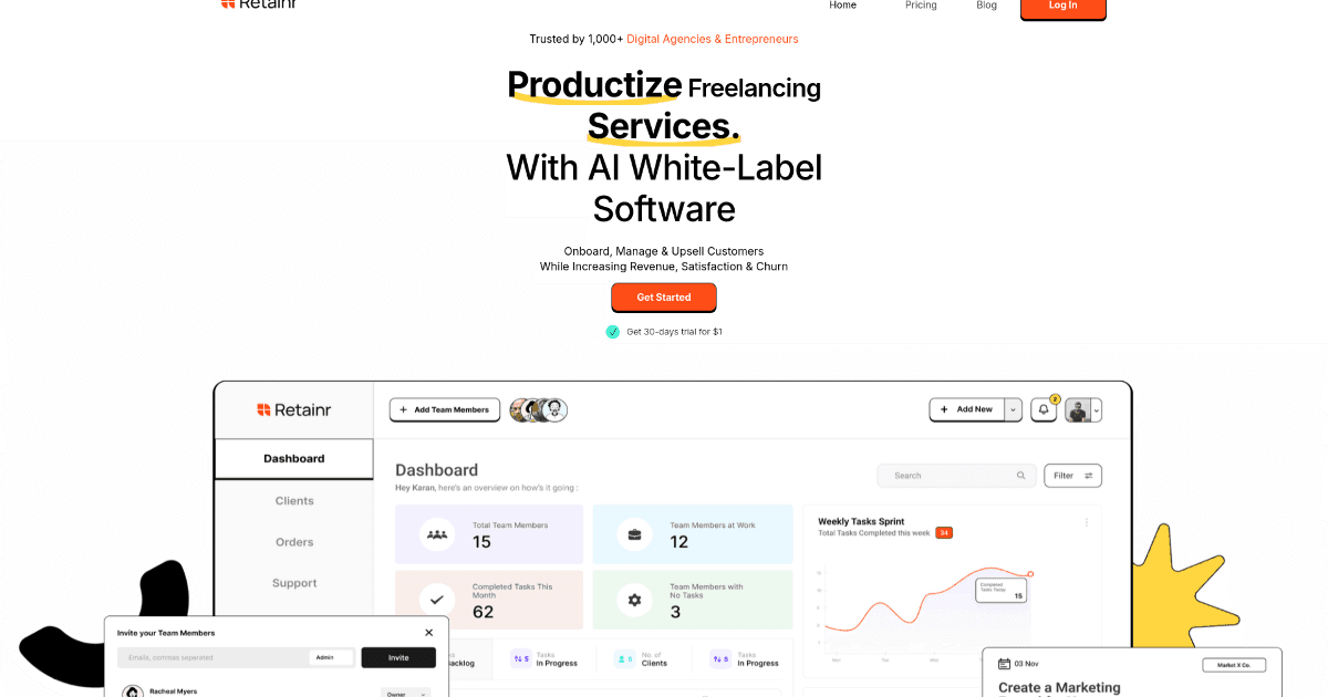 Retainr.io screenshot