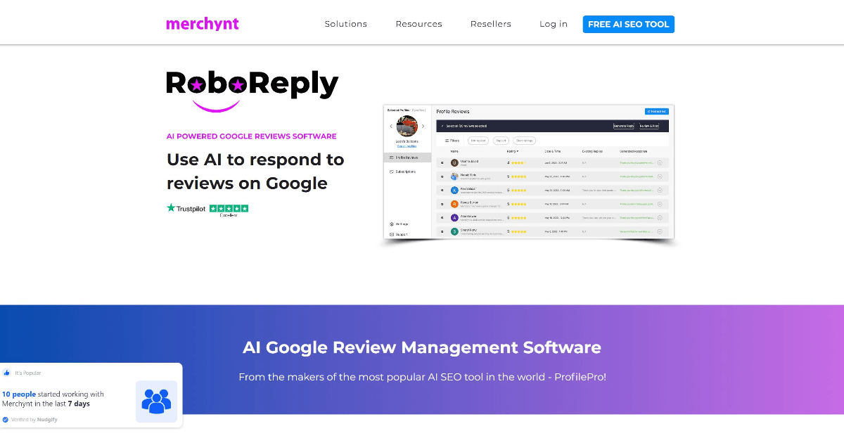 RoboReply screenshot