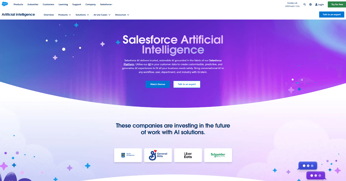 Salesforce AI screenshot