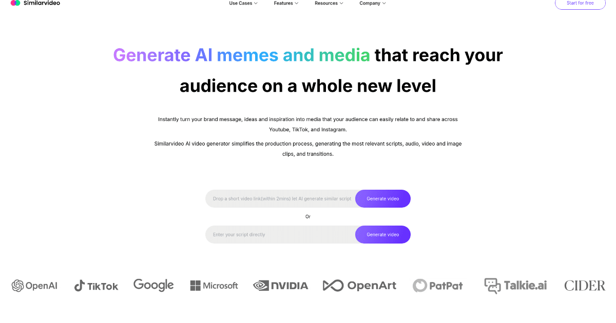 Similar video screenshot