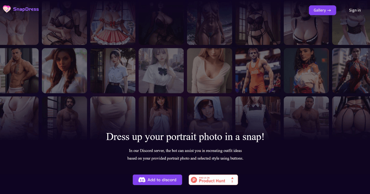 SnapDress screenshot