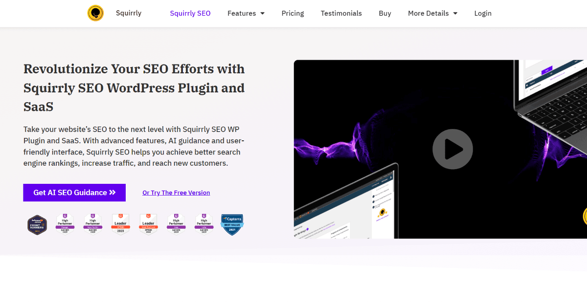 Squirrly SEO screenshot