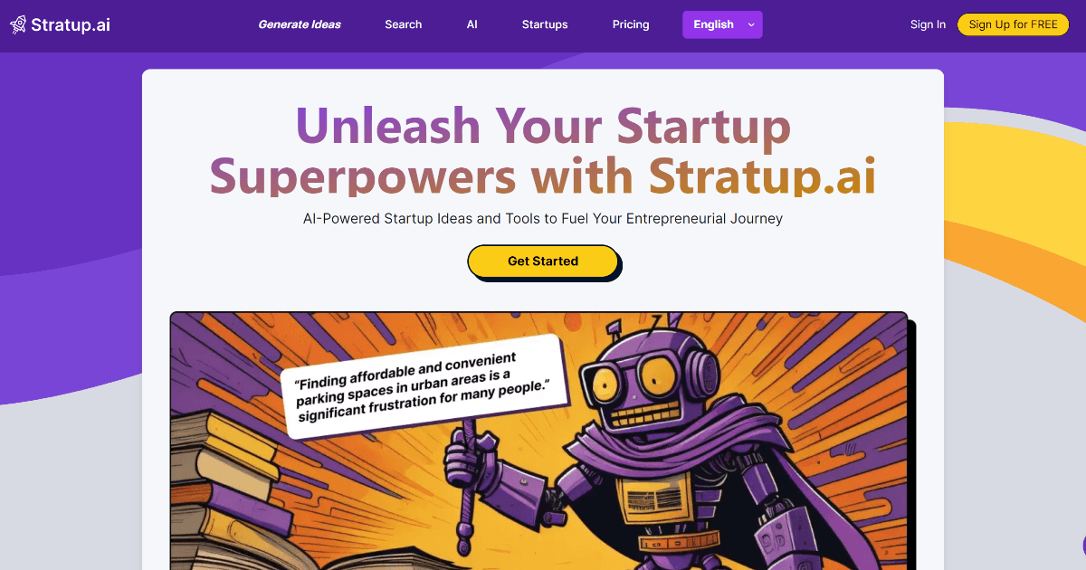 Stratup.ai screenshot