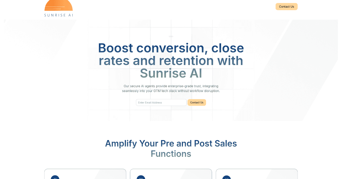Sunrise AI screenshot