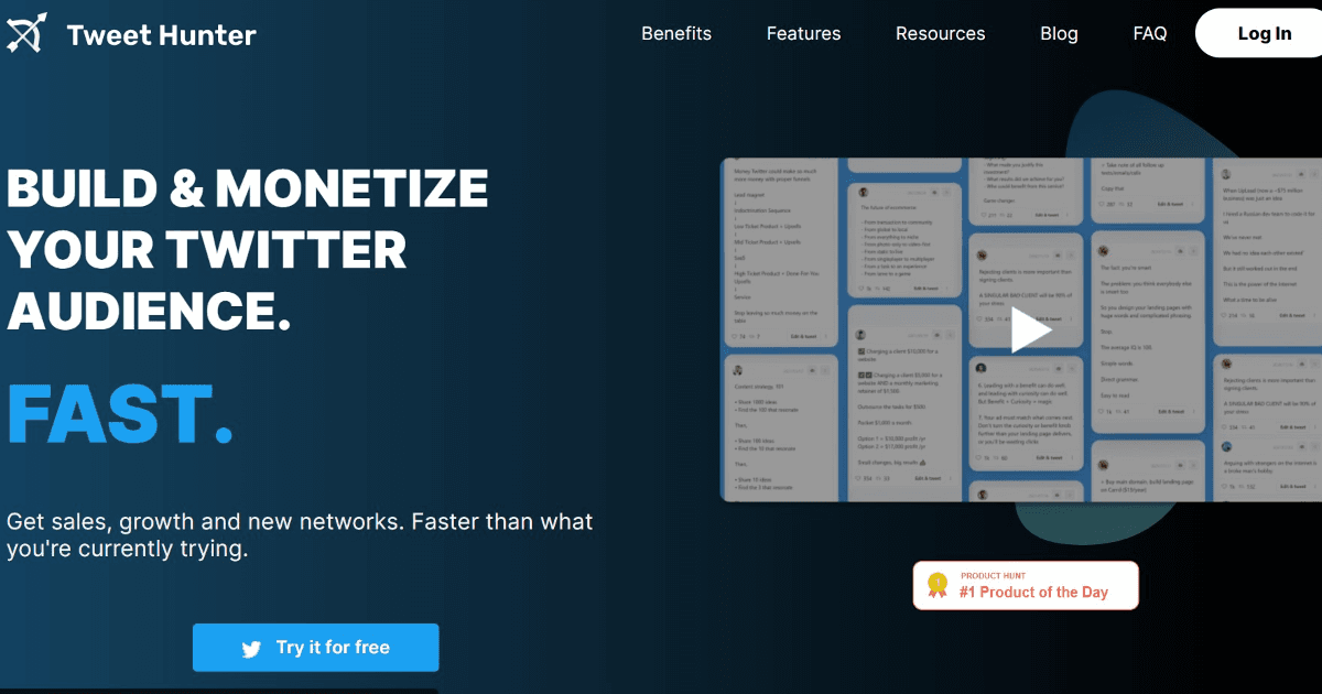 Tweet Hunter screenshot