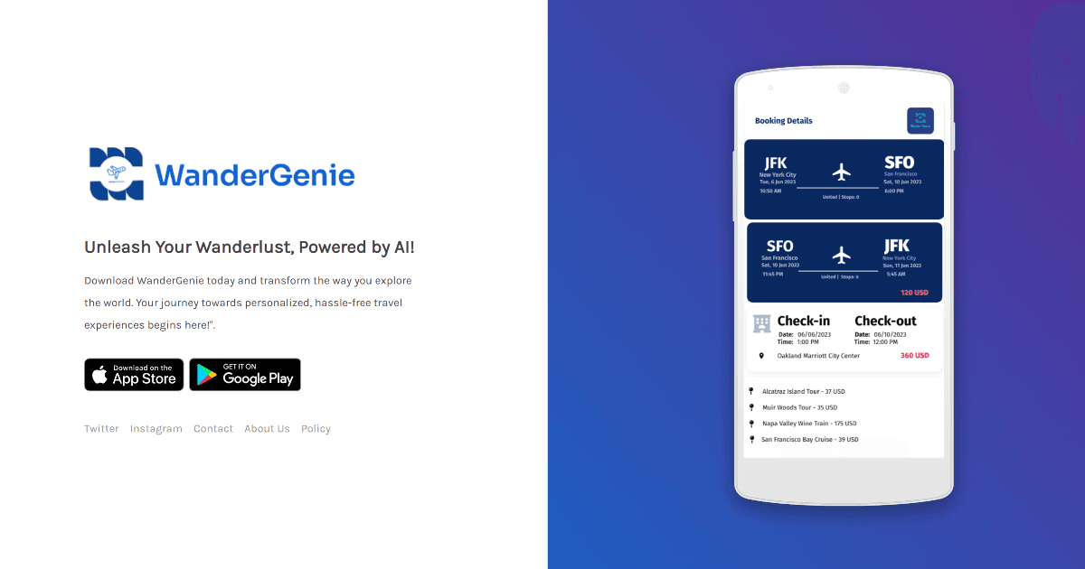 WanderGenie screenshot