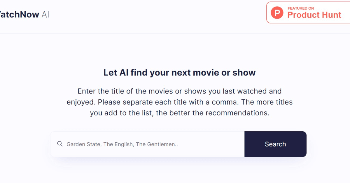 WatchNow AI screenshot