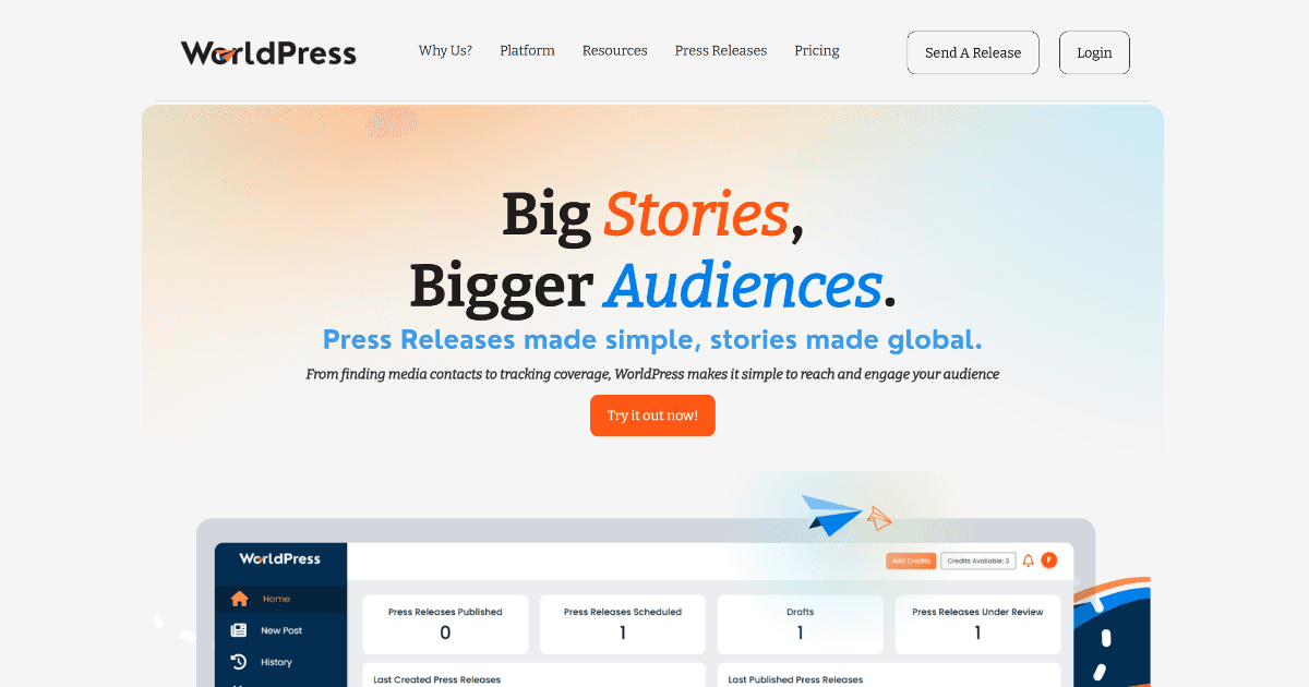 WorldPress screenshot
